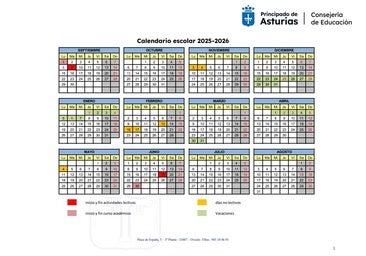 Asturias calendario escolar 2025 4